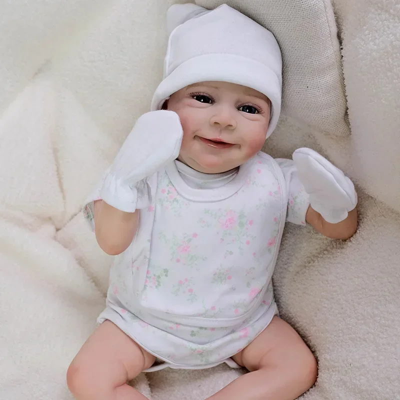 48CM realistische levensechte babypop Sebastian handgemaakte afgewerkte poppen 3D-huid met zichtbare aderen hetzelfde als foto Mu libreas herboren