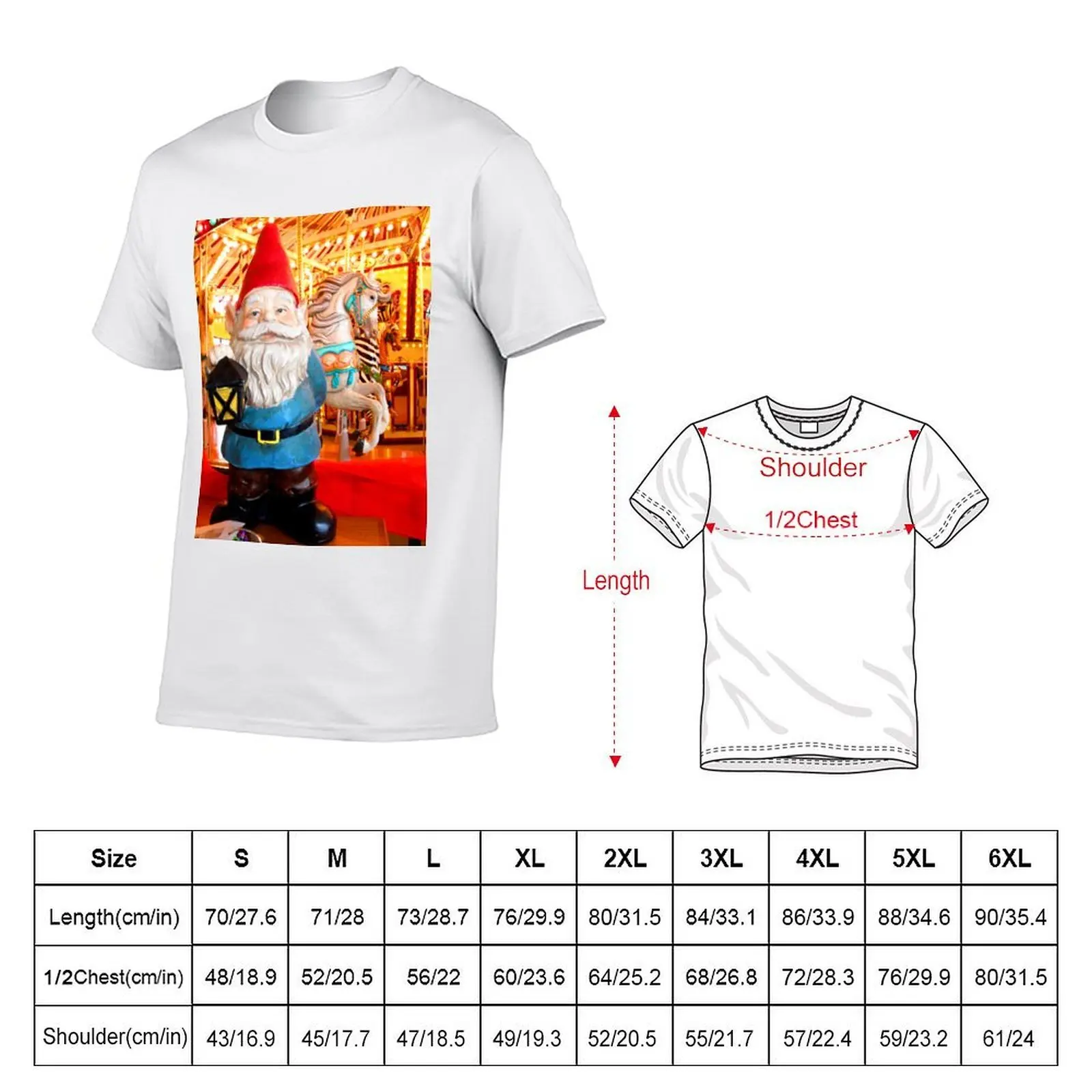 Carousel Gnome T-Shirt customs design your own plus size tops mens graphic t-shirts hip hop