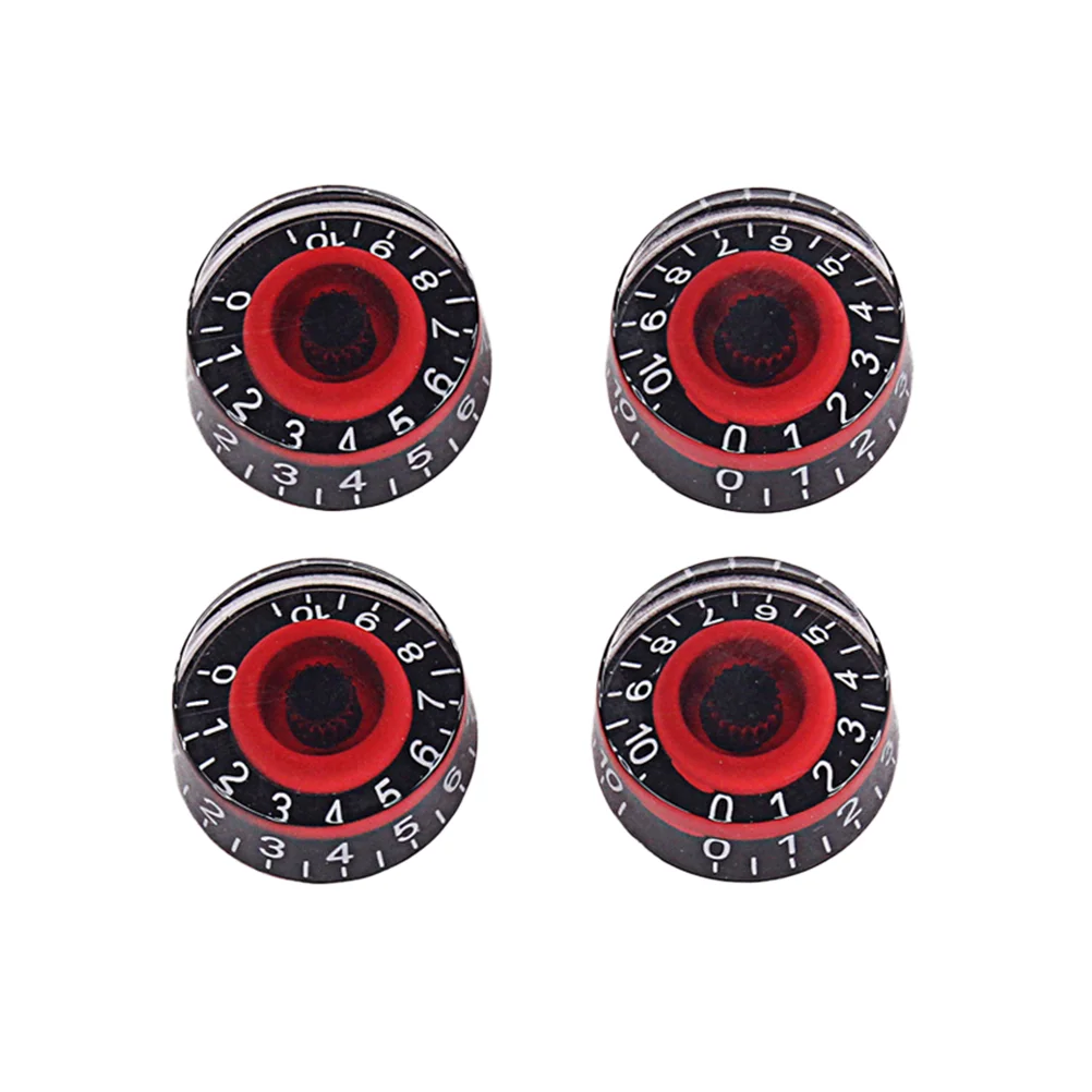 

4 Pcs Acrylic Guitar Knobs Amp Effect Pedal for Bass Replacement Control Amplifier