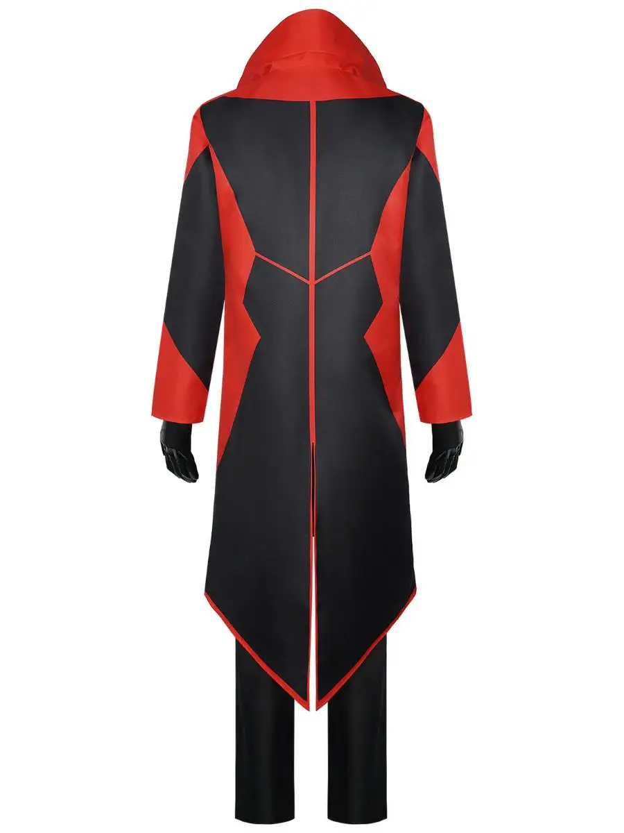   2 Costume de Cosplay rouge loween, ensemble de médecin tête d'œuf, vêtements traditionnels pour spectacle sur scène