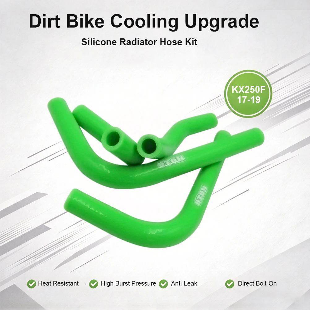 Motorbike Racing Modification Accessories Silicone Radiator Coolant Hose Kit For KAWASAKI KX250F 2017-2019 Cooling Pipe Tube