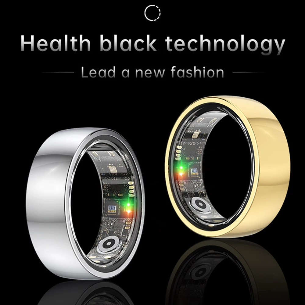 Monitoraggio intelligente della salute Anello intelligente Frequenza cardiaca Pressione sanguigna Anelli di monitoraggio del sonno IP68 Modalità multi sport impermeabili