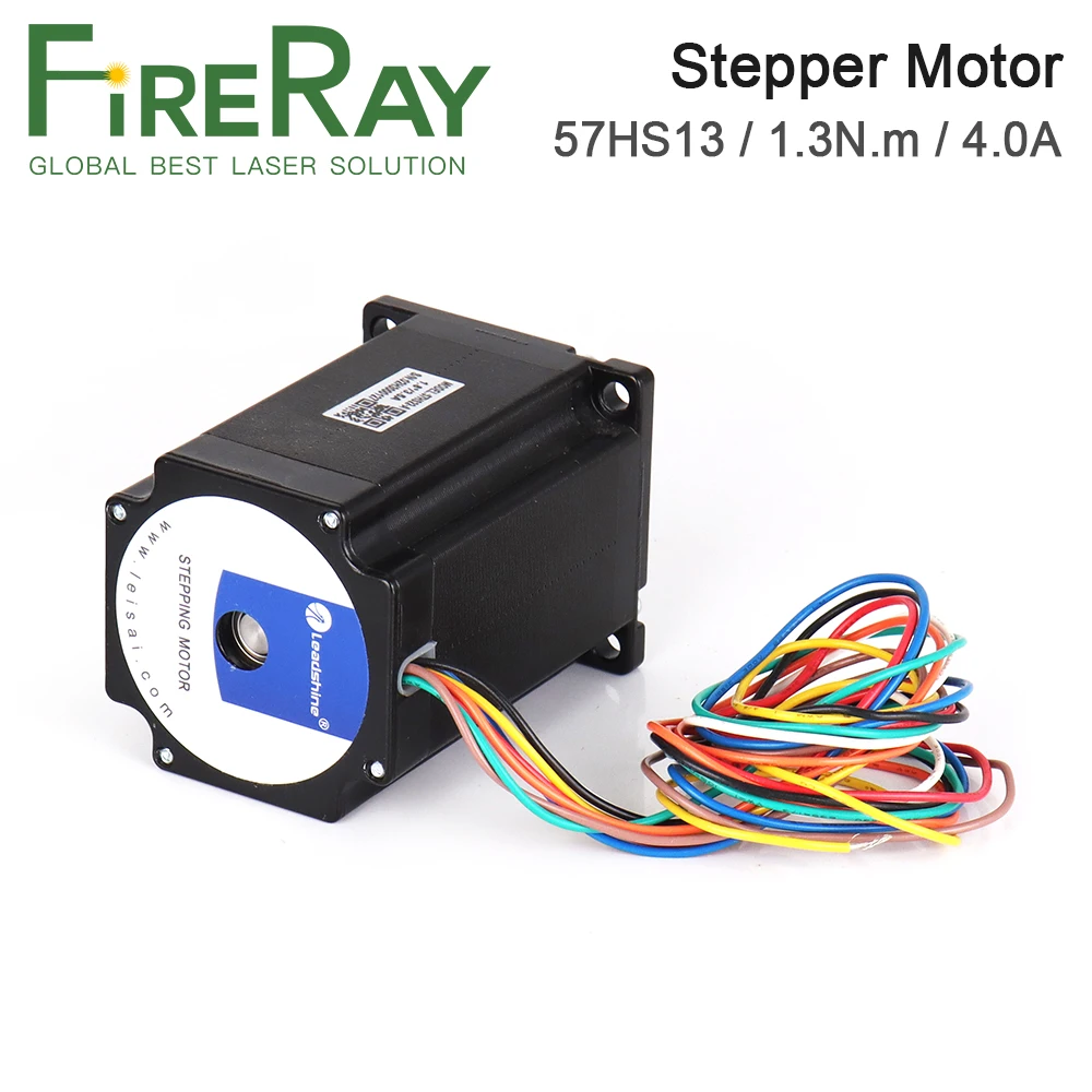 FireRay Leadshine 57HS13 Nema23 2Phase 8-Lead Stepper Motor 1.4N.m 4.0A للطابعة ثلاثية الأبعاد Co2 آلة القطع والنقش بالليزر