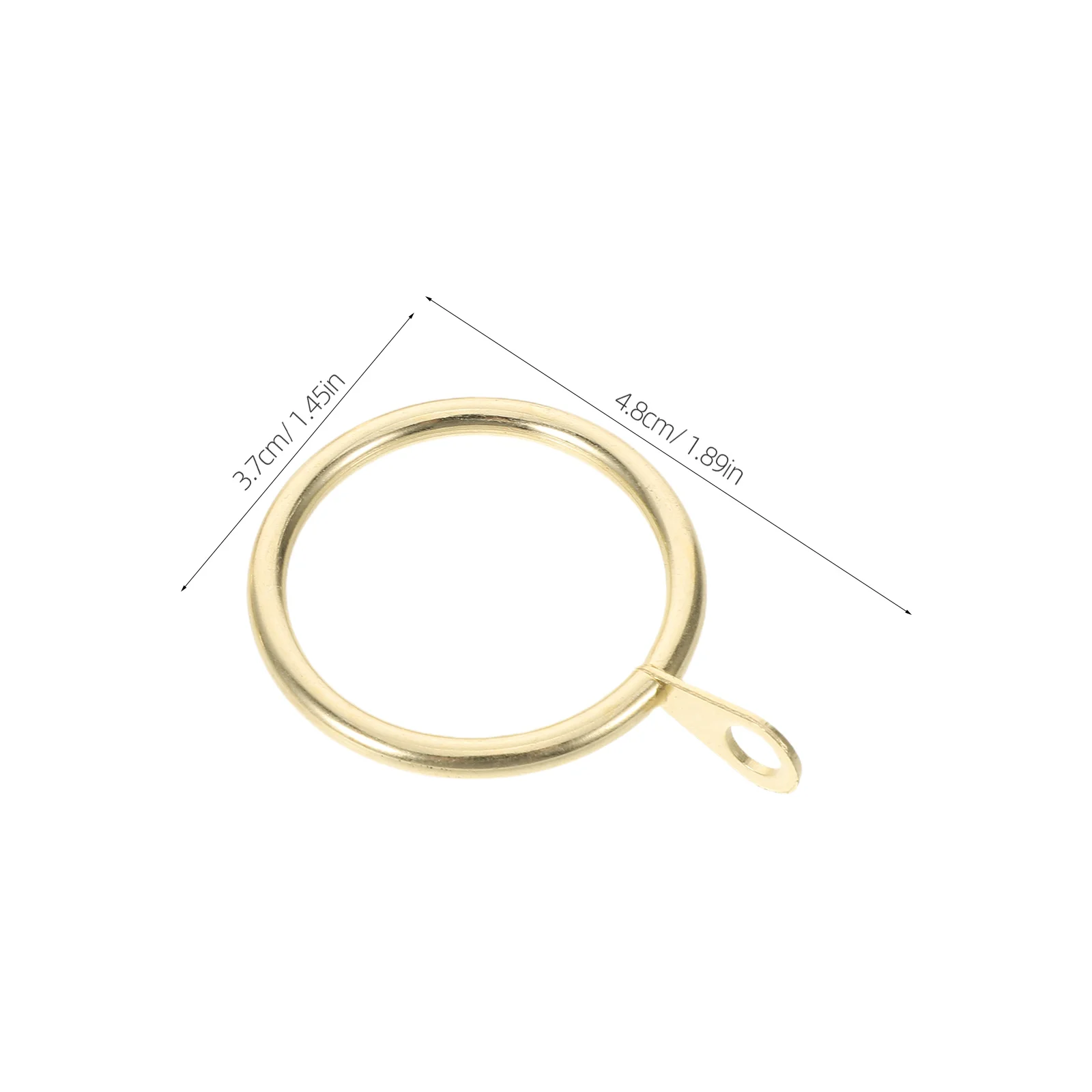 30pcs Curtain Hanging Rings Metal Drapery Hooks 30Mm Inner Diameter Black For Heavy Duty Curtains Window Door Shower Bathroom view 6