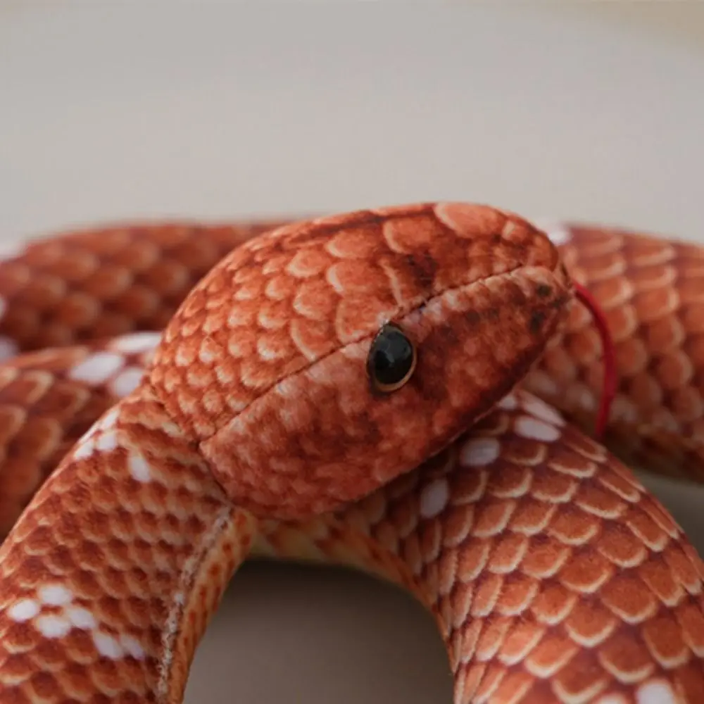 Brinquedo de pelúcia de cobra de simulação marrom/verde/vermelho engraçado 80/110cm brinquedos de pelúcia de cobra criativo bonito animal boneca de pelúcia dia das bruxas