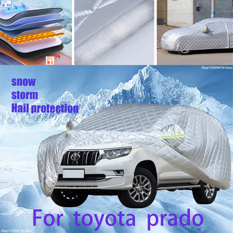 

For toyota prado Outdoor Cotton Thickened Awning For Car Anti Hail Protection Snow Covers Sunshade Waterproof Dustproof