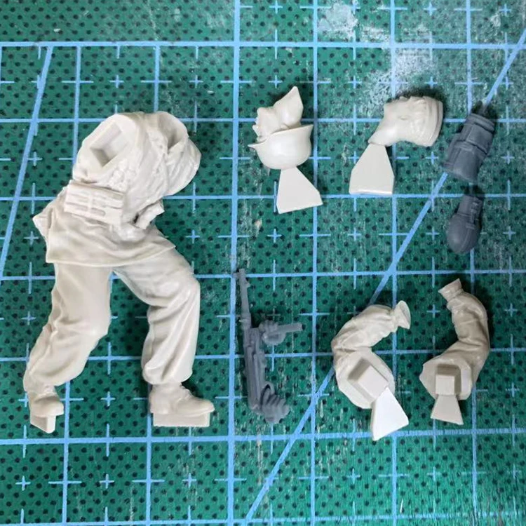 Figurine de Soldat GK en Résine Précieuse Embuscade Fam1, Thème Militaire de la Seconde Guerre Mondiale, Kit Non Assemblé et Non Peint, 1/35