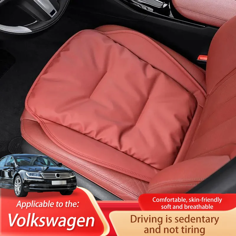 Car Seat Cushion Luxury Leather Support Pad High Rebound Sponge Seat Cover For Volkswagen Phaeton