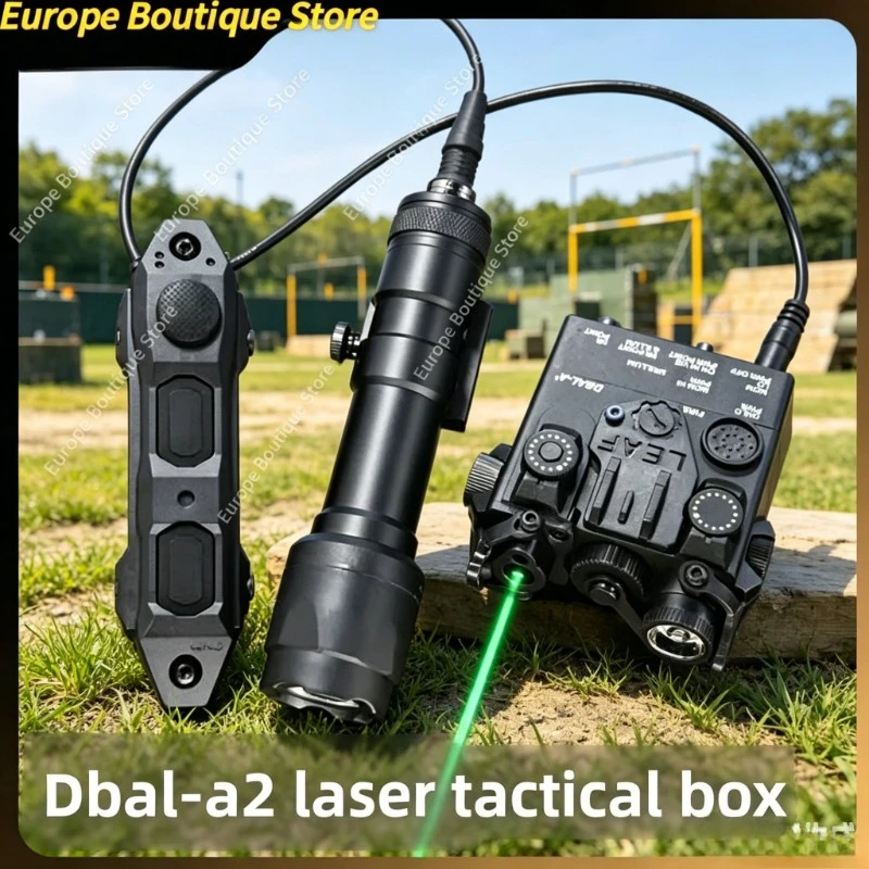 DBAL-A2 PEQ15 Red Blue Dot IR Laser Aim Lamp M600 Torch Gear Silver Search Light Match 20MM Picatinny Base