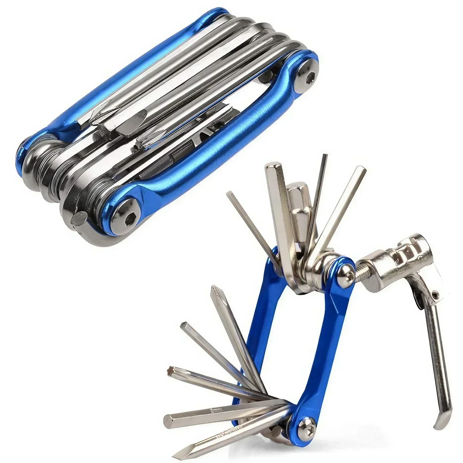 11 In 1 Bicycle Repair Tool Kit Multifunctional Wrench Screwdriver Chain Hex Spoke for Mountain Cycling Bike Maintenance