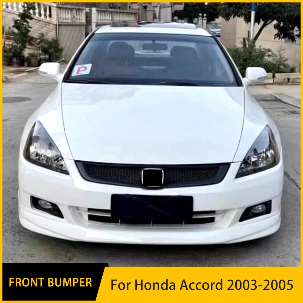 For Honda accord Refit Accessories 2003 2004 2005 High Quality Car Front Bumper Split Lip Body Kit Spoiler Diffuser Deflector