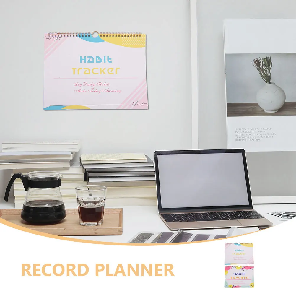 2Pcs Undated Habit Tracker Planner Versatile Schedule Tracker for Daily Weekly Monthly Goals Journal Habit Journal