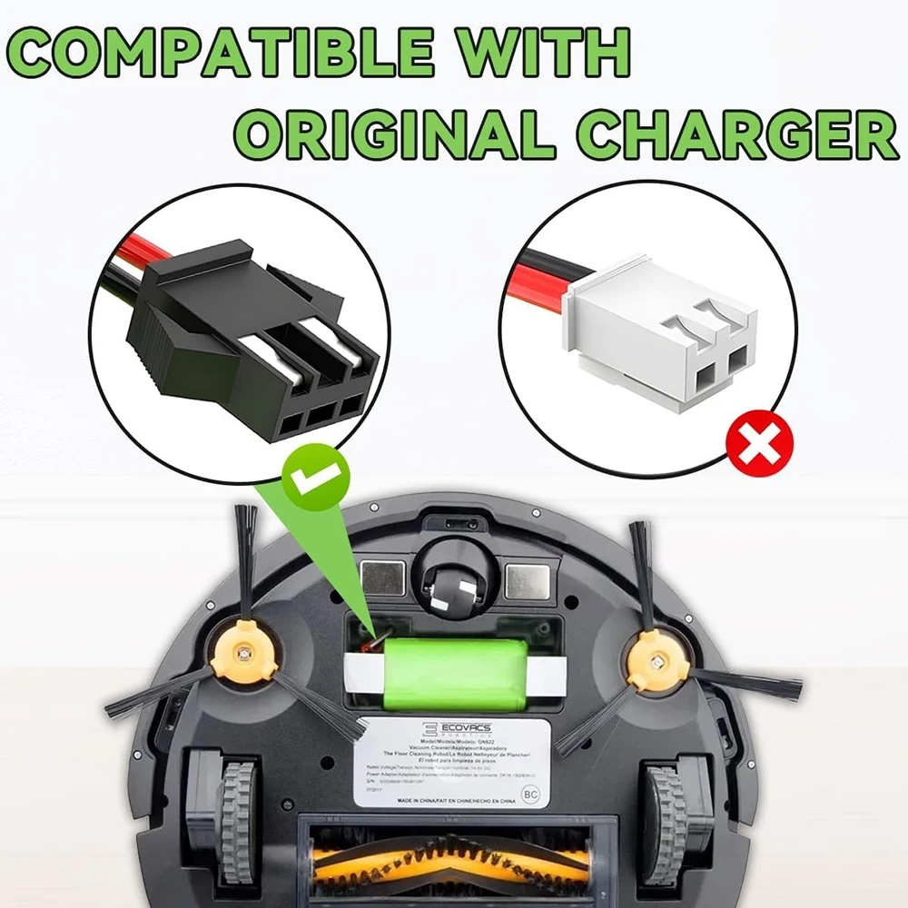 Eufy RoboVac 11S batería de repuesto 14,4 V 3500mAh para 11S MAX 25C 30C 15C 35C G10 G20 G30 Edge Robot aspirador