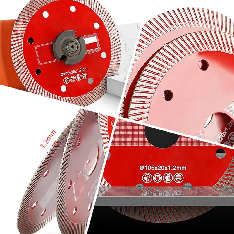 Ultra-Fine Corrugated Cutting Discs 4 Inch Diamond Tile Blade Porcelain Saw Blade Cutting Disc Wheel