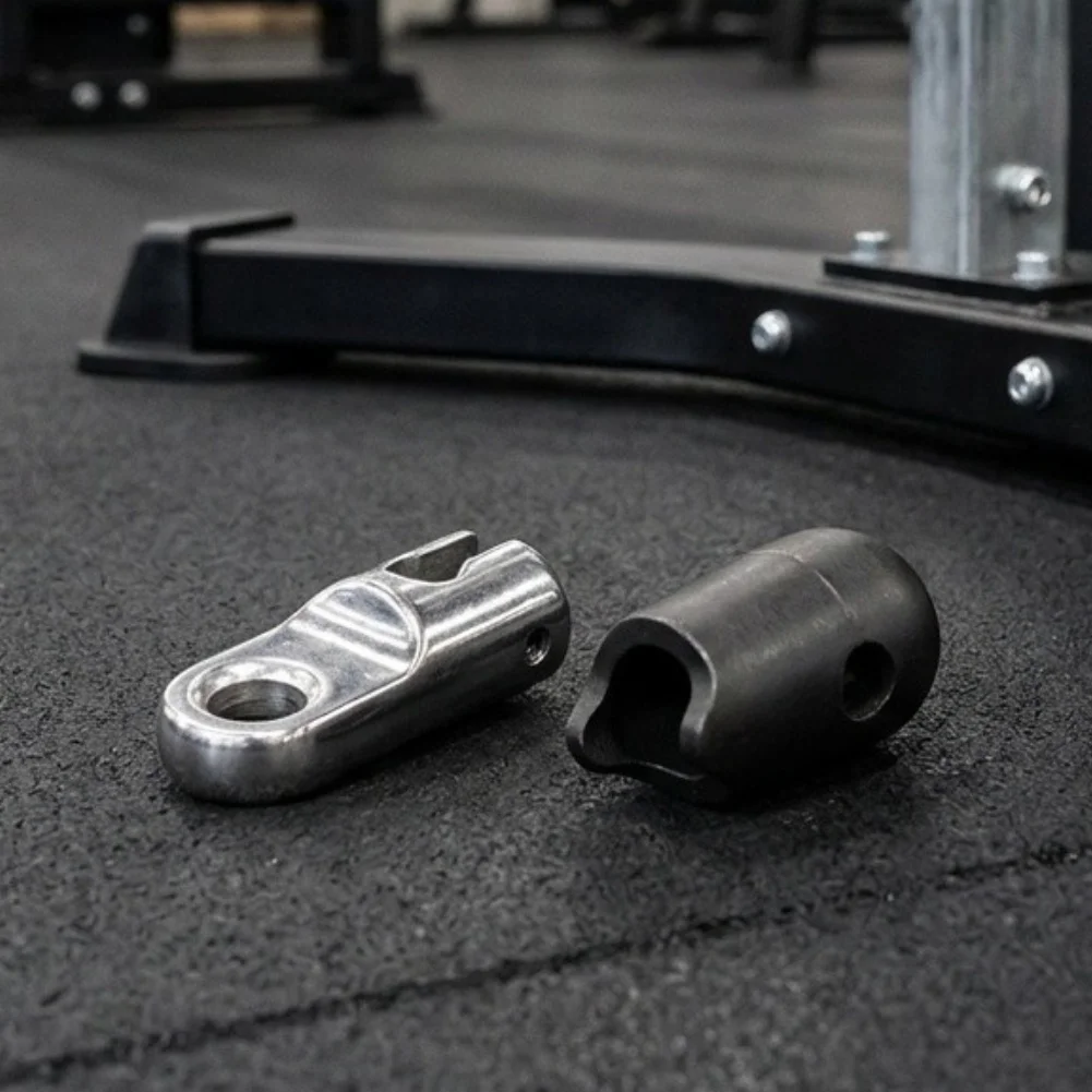 Stainless Steel Cable Terminal Lock with Plastic Shell for Gym Pulley Machines and Cable Stations Using 4mm to 6mm Rope