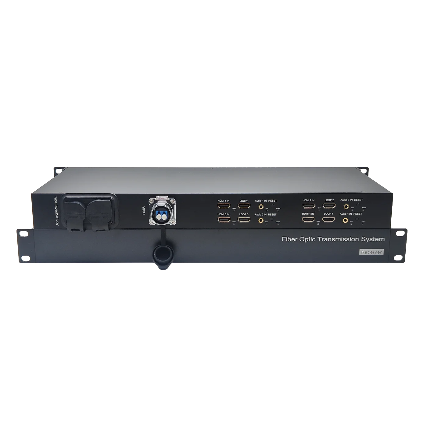 Professional High Quality 4K@60Hz HDMI 2.0 over Fiber Optic Extender Support 7680*1080P Resolution