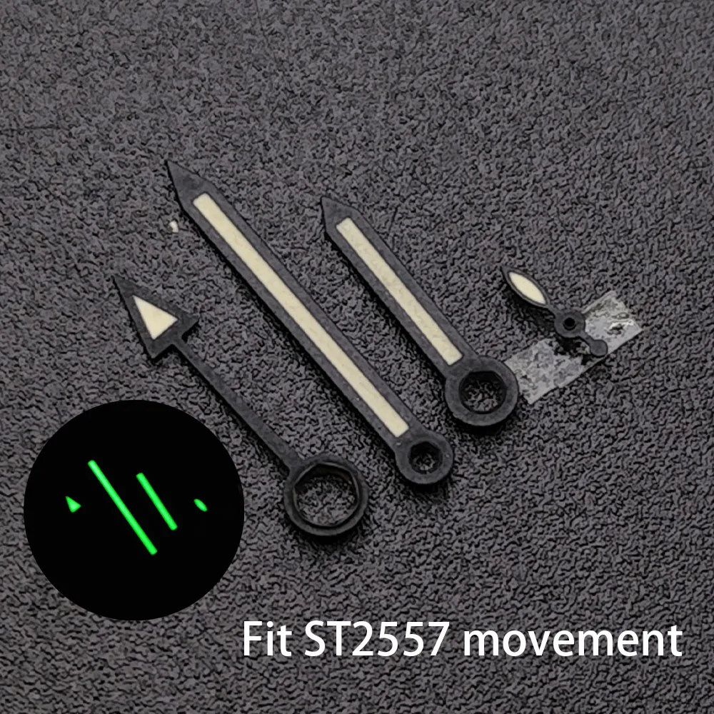 Watch ST2533/ST2557/ST2555/6497 hands green luminous, suitable for ST2557/ST2555/ST2533/6497 movement pointer accessories