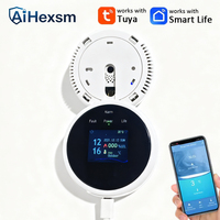 70DB Type-C Wifi Natural Gas Sensor Combustible Household Smart LPG Gas Alarm Detector Leakage Sensor Wifi Temperature Detectors