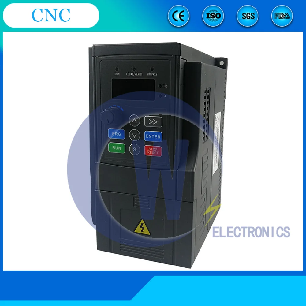 ZC1000-2S  15KW 220V Single-Phase Inverter Input VFD 3 Phase Output Frequency Converter Adjustable Speed 1500W 220V Inv