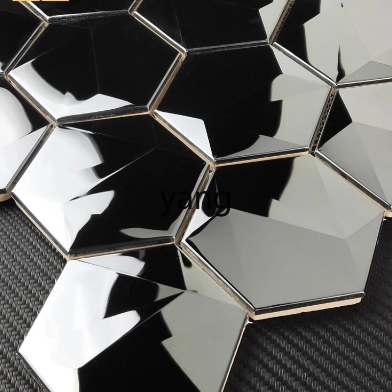 

LH stainless steel tile metal wall sticker porch restaurant background wall self-adhesive brick