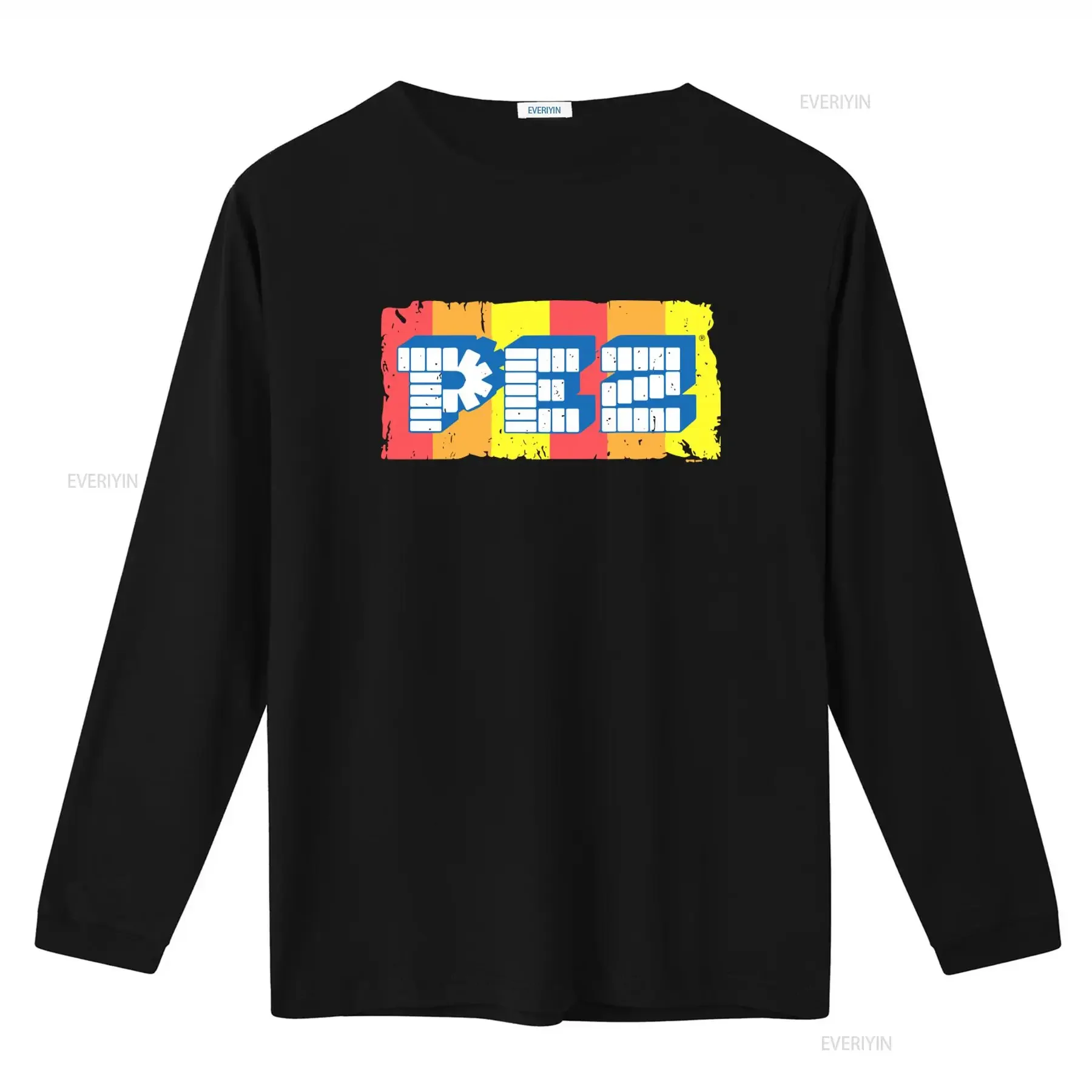Pez Candy Vintage Logo Men's T Shirt Retro Throwback Dispenser Print vintage Washed Stylish Stretched Top For Everyday Wear