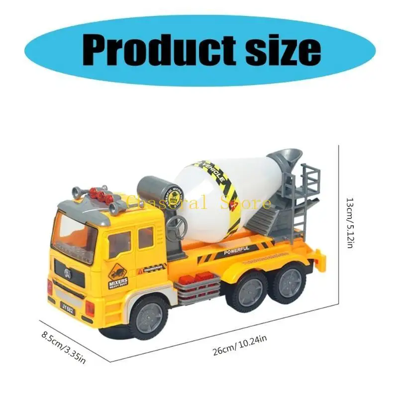 E7CE Creative Play Play Garbage Truck Motor Toy com Bump Automatic and Go Action Home Acessório para idades crianças e família