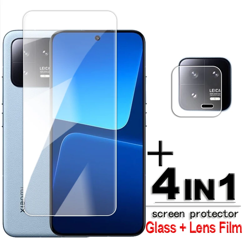 

For Xiaomi 13 Glass For Xiaomi 13 5G Tempered Glass 6.36 inch Transparent Full Glue Screen Protector For Xiaomi 13 9H Lens Flim