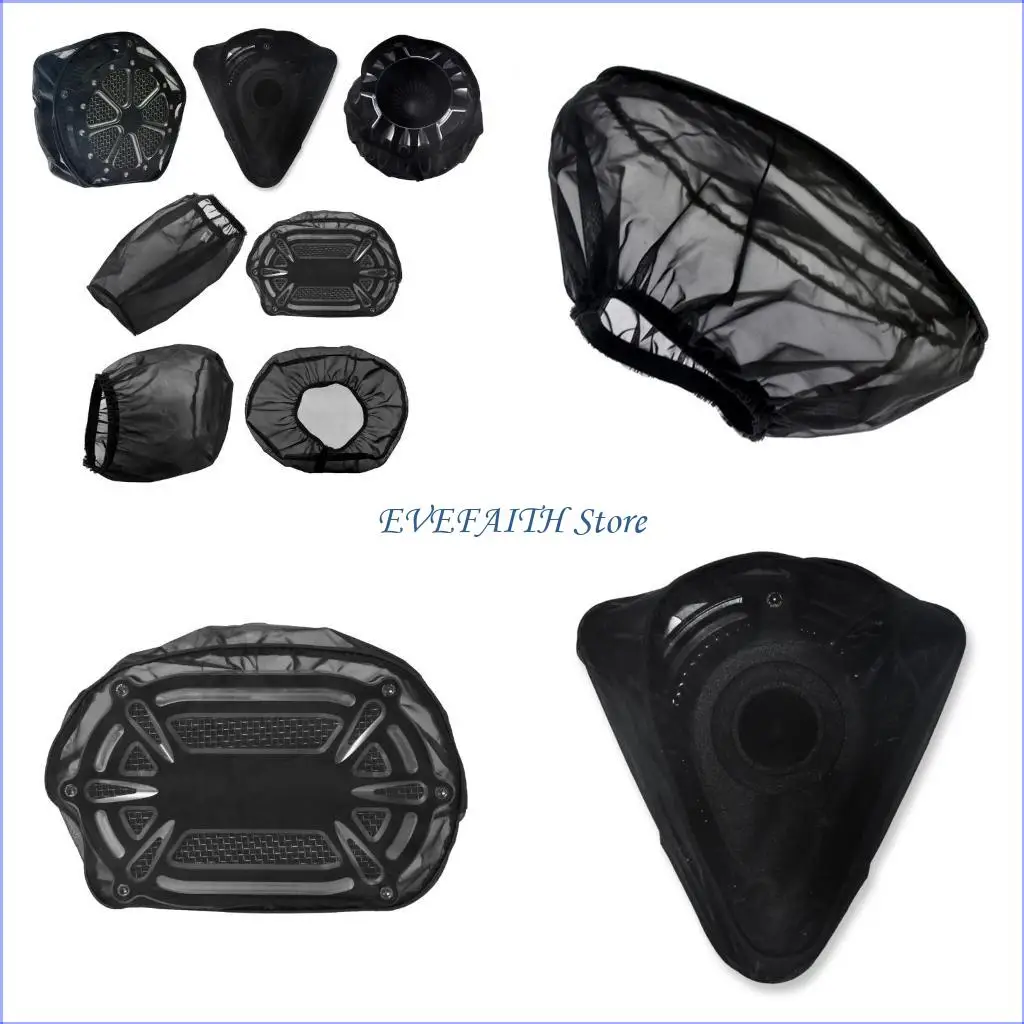124B Air Cover, Air Filter Sock, Rain Sock for Motorcycle Air Filter, Dustproof Filter Protective Cover for Motorbike