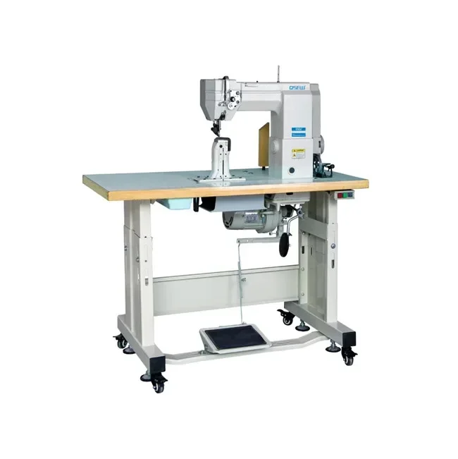 QS-9910 single  post bed  Laura machine big hook heavy duty triple feed lockstitch industrial sewing machine