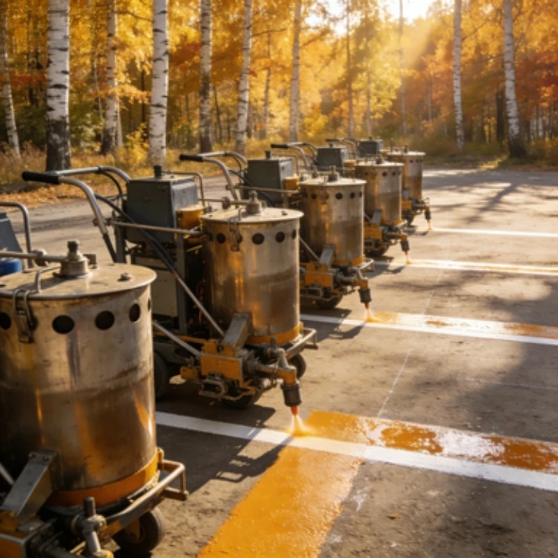 

Highway Line Marking Machine, Hand Push Road Spray Paint Machine, Heavy-duty Striping Equipment for Highway Project