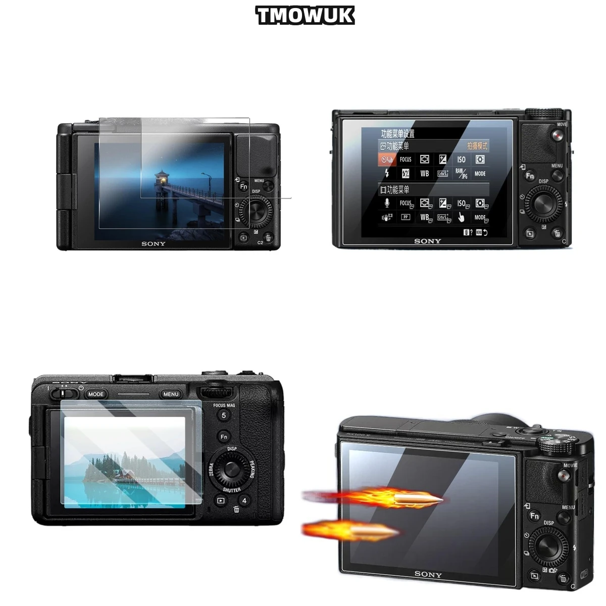 

For A6600 A6000 A6300 A5000 A6500 NEX6 NEX-5N NEX-7 Anti - Glare 9H Tempered Screen Protective Film