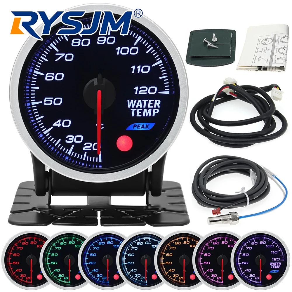 

2'' 52mm Auto Car Water Temp Turbo Boost Oil Temp Tachometer Oil Pressure Voltmeter Vaccum Exhaust Temp Air Fuel Ratio Gauge