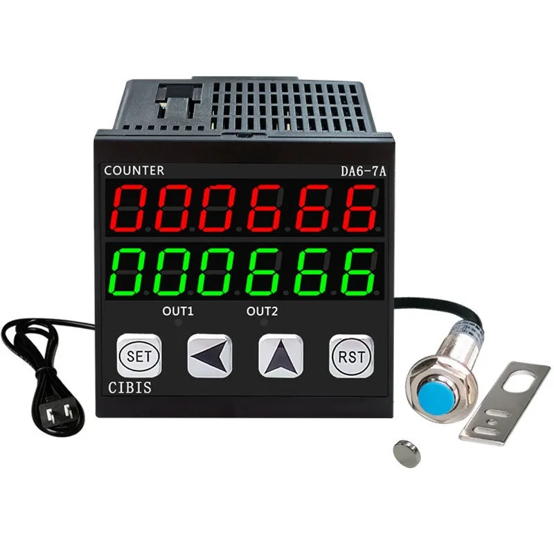 Edge banding machine counter photoelectric automatic induction led electronic digital display counter industrial automation
