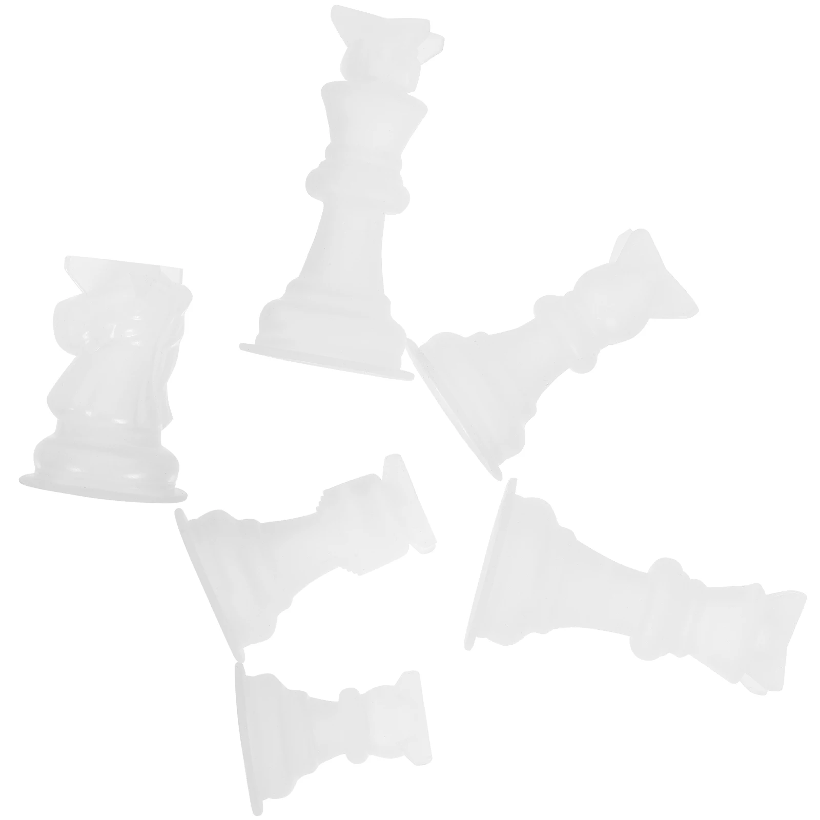 

6pcs Molds Chess Molds Silicone Three dimensional Pillar C Easy Demold Clean DIY Craft Jewelry Accessories