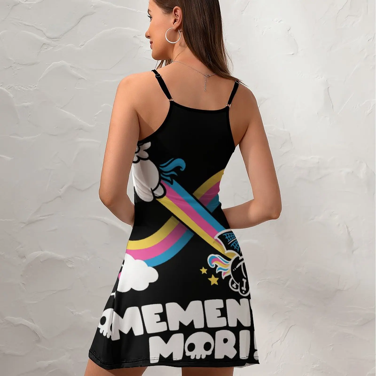 Infinity Memento Mori For Sale Novelty Sexy  Woman's Dress  Women's Sling Dress Humor  Parties Suspender Dress