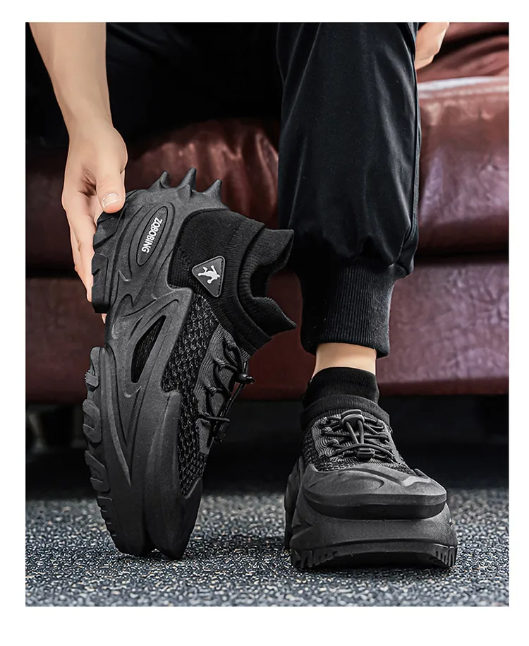 2026 Frühling und Sommer Neuer Stil Alltagstaugliche Personalisierte Herrenschuhe 39-45 Große Größen Dickbesohlte Modische Freizeitschuhe Vielseitige Sportschuhe – Detail 17