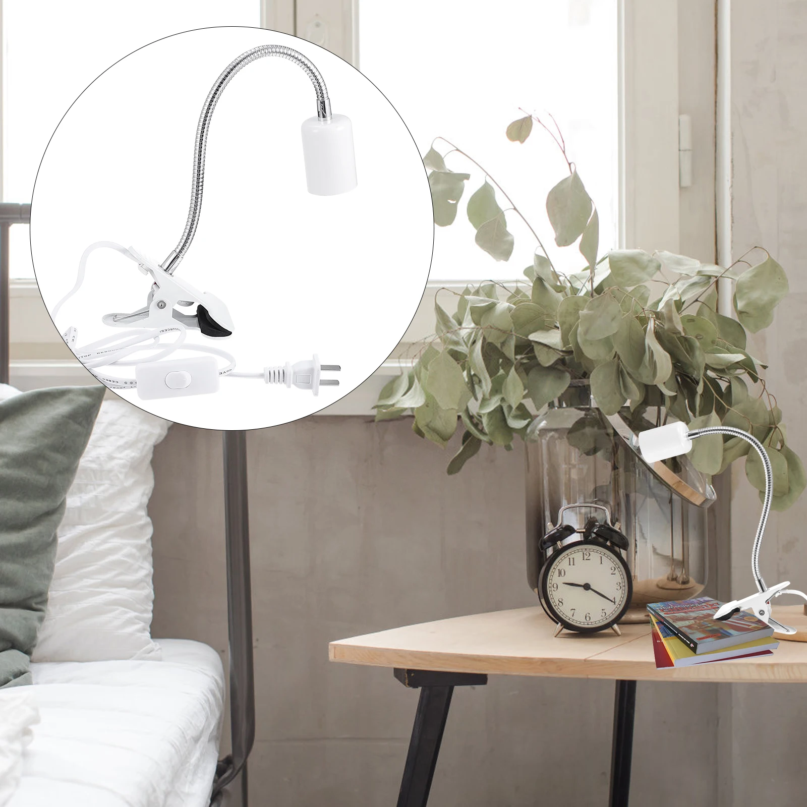 

Clamp Lamp Adjustable LED Clip Light White Bedside Study Room Work Lighting Solution High Quality Material Small Night Light