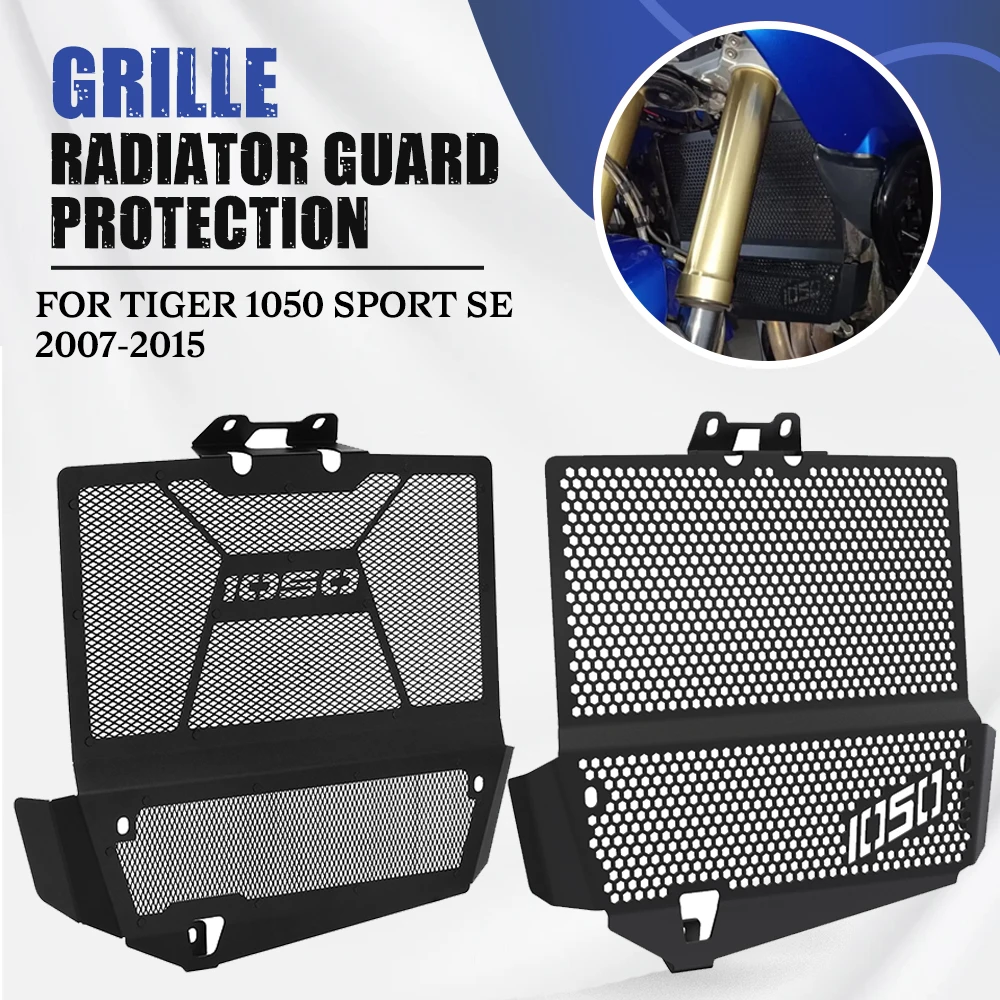 

For Tiger 1050 Sport SE Tiger1050 2007-2021 2020 2019 2018 2017 2016 2015 Radiator Grille Guard Motorcycle Protector Grill Cover