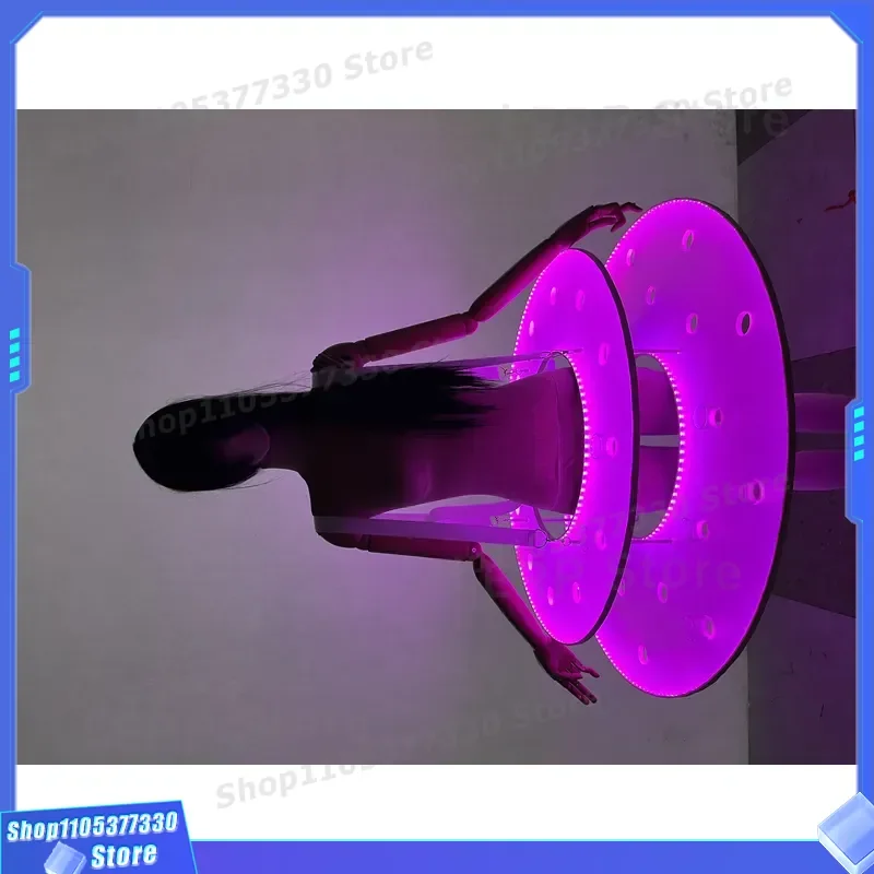 Transparent Acrylic Round Flat Wine Tray With Groove For Party Glass Serving Platter New Hot Selling Home Bar Decor