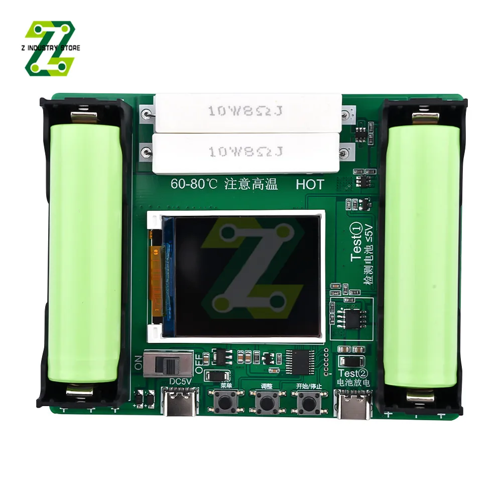18650 Lithium Batterij Capaciteit Tester Module Lcd Digitale Display Capaciteit Module Meting Interne Weerstand Detector