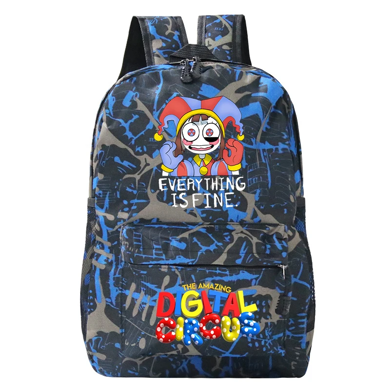 Anime The Amazing Digital Circus Jax Backpacks Pomni Student Daily School Bags Boys Girls Travel Bag Kids Back To School Bookbag