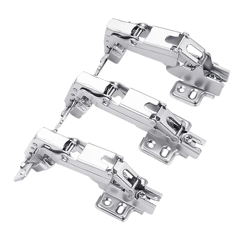 175 Degree Cabinet Hinge Cold Rolled Steel Fixed Hinge Iron Cabinet Cupboard Door Hinges With Hydraulic Buffer For Furniture