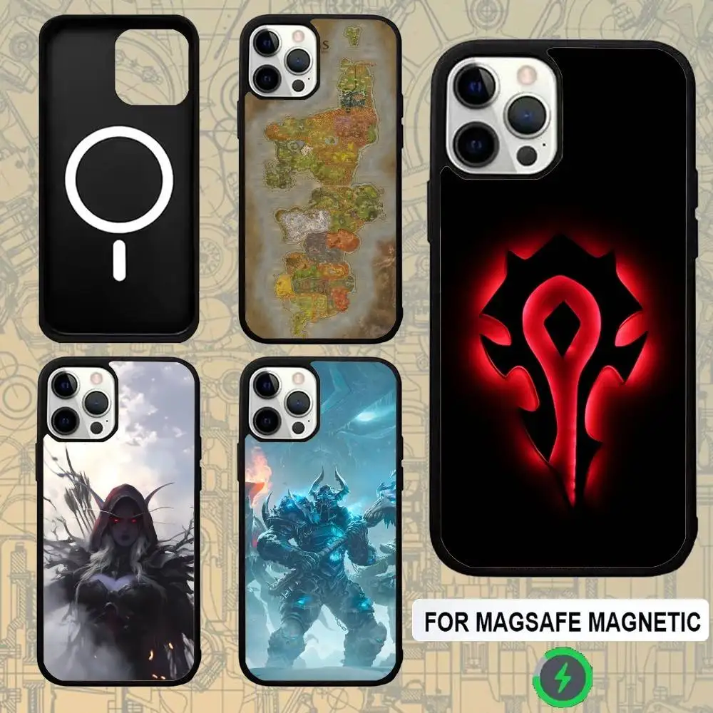 

World Of W-Warcraft Phone Case For IPhone 17,16,15,Pro,Max,Air,14,Plus,13,12,11 Magesafe Wireless Charge Cover