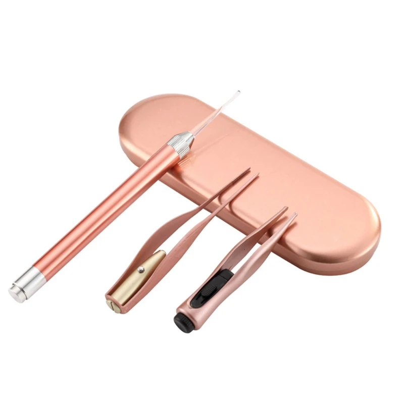 귀 숟가락 족집게 귀지 및 콧물 제거제 내장 가벼운 귀 비강 청소 도구 드롭 배송