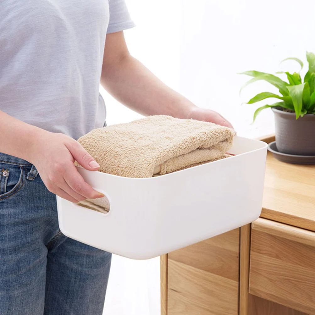 

3pcs Simple Storage Box Set For Home Office Bathroom Kitchen Desktop Organizer Multifunctional Container Grey