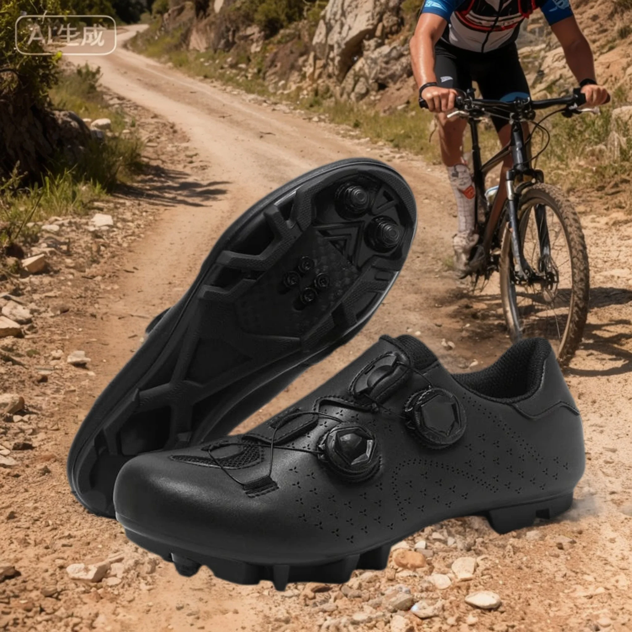 

MTB Cycling Shoes Men Sports Dirt Road Bike Shoes Flat Speed Cycling Sneakers Flats Mountain Bicycle Footwear SPD Cleats Shoes