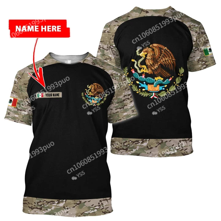 2023 New Mexico 3d Print T-shirt Men's Women's Street Dress Harajuku Hip Hop T-shirt for Men