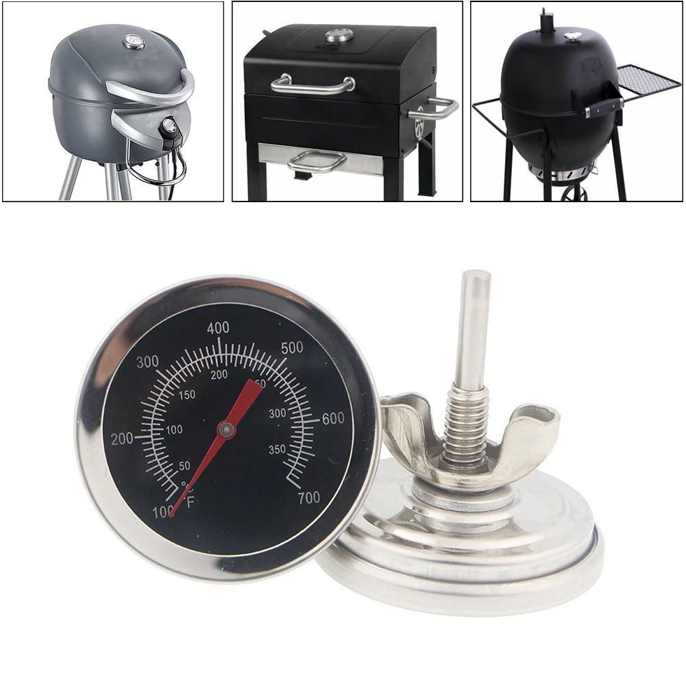 Stainless Steel Barbecue Thermometer Oven Thermometer Milk Meat Cooking Temperature Meter Gauge Tool Kitchen Household Accessory
