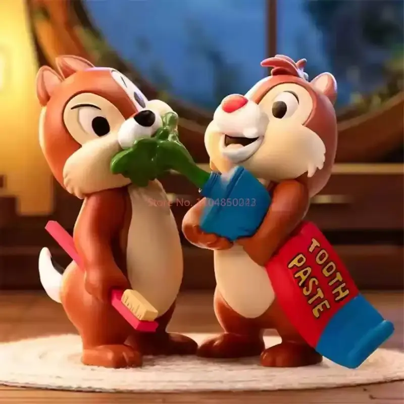 Hot Disney Chip And Dale Brothers Good Series Blind Box Figure Toy Kawai Ornaments Kids Toys Birthday Gifts Desktop Decoration