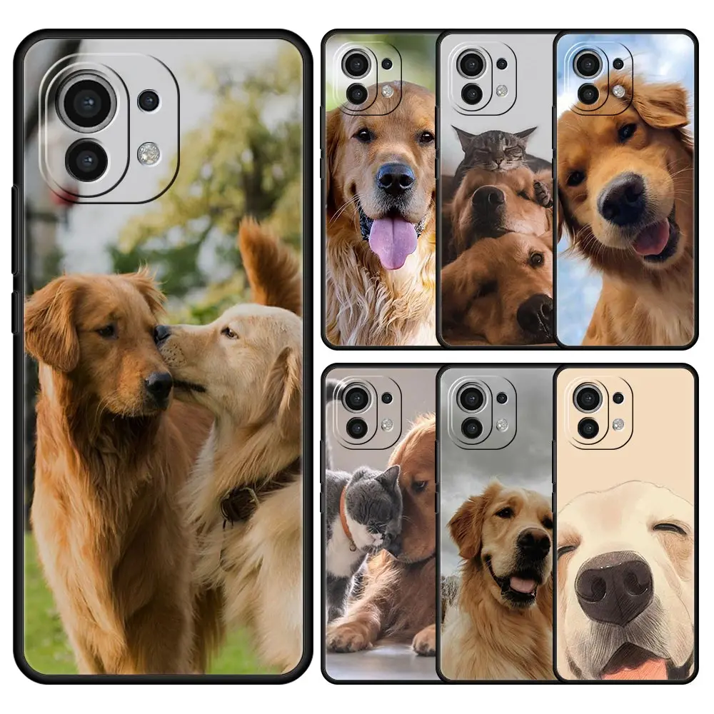 Labrador Golden Retriever dog Case For Xiaomi Mi 15 14 13 12 11 Lite 13T 12T Pro Poco X6 X5 X4 Pro 5G X3 NFC F6 F5 F4 M5 Cover